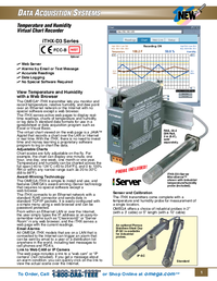 Thumbnail of document Data Sheet - ITHX-D3 Temp. & RH Virtual Chart Recorder